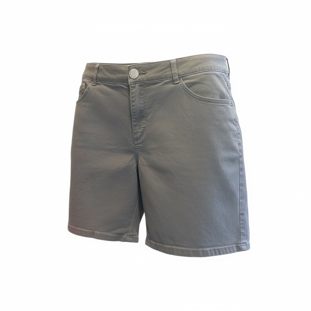 Wit & Wisdom Gray High-Rise Bermuda Shorts - Picture 3 of 13
